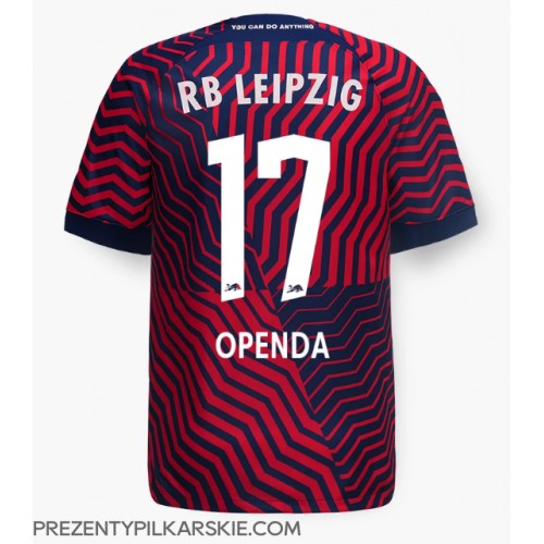 Stroje piłkarskie RB Leipzig Lois Openda #17 Koszulka Wyjazdowej 2023-24 Krótki Rękaw